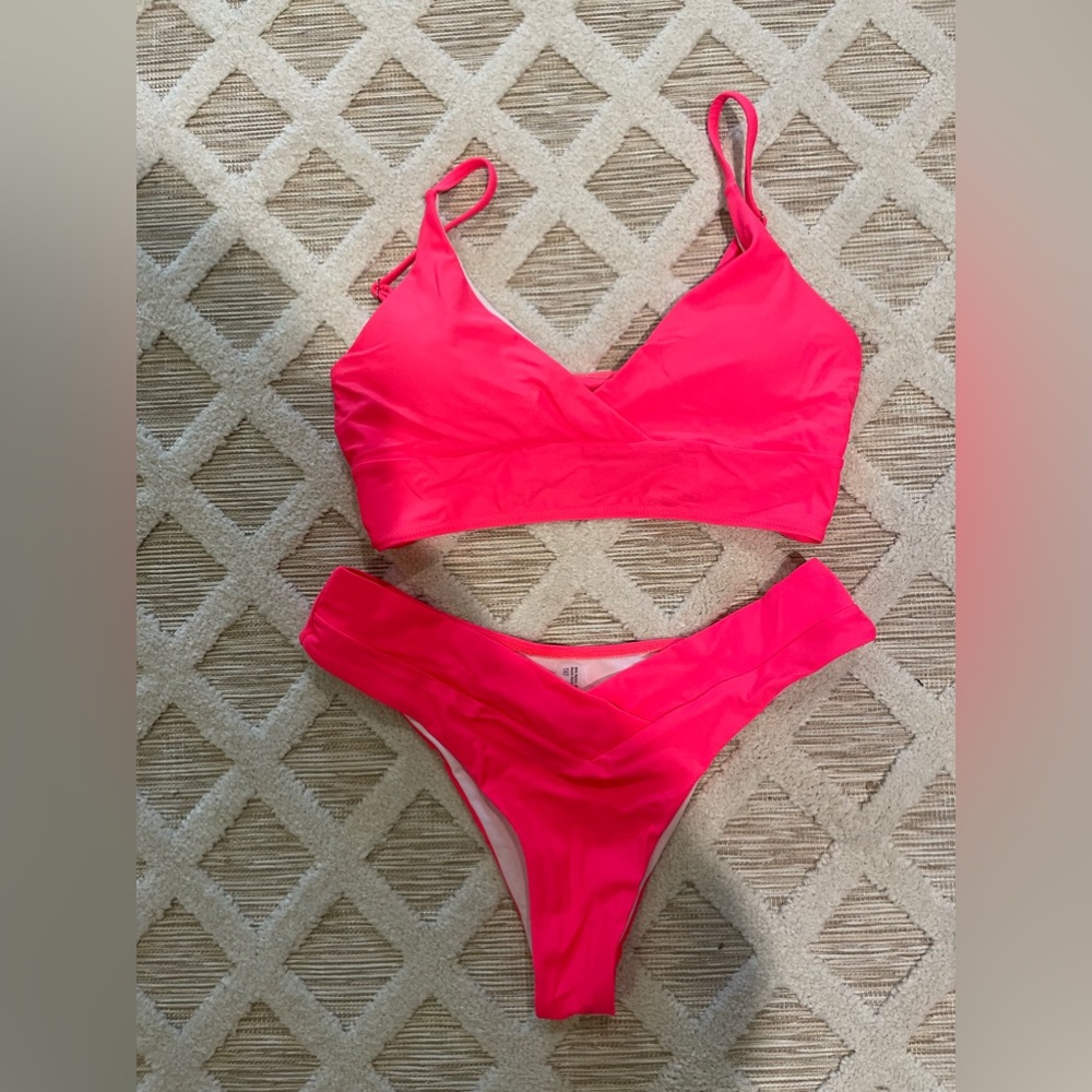 Hot pink bikini